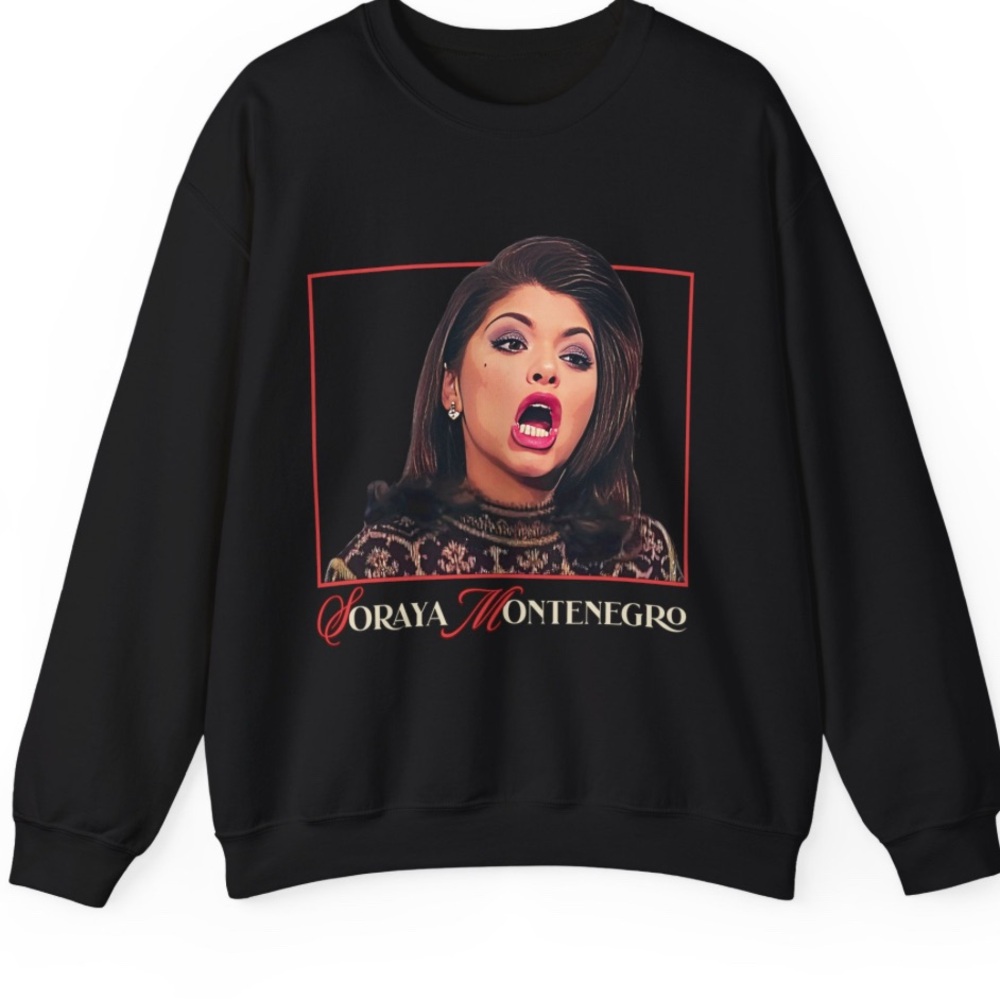 Black Sweater with Soraya Montenegro Telenovela Design XL